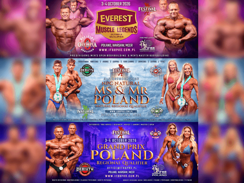 IFBB Pro League Poland – zawody 3–4 października 2026