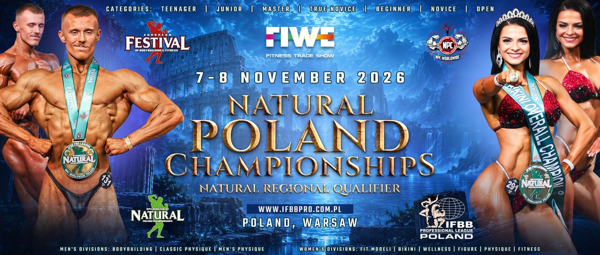 FIWE Natural Poland Championships Regional Qualifier, 7-8 listopada 2026